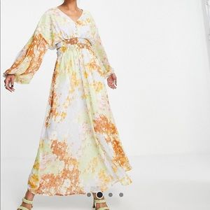 Open back maxi dress